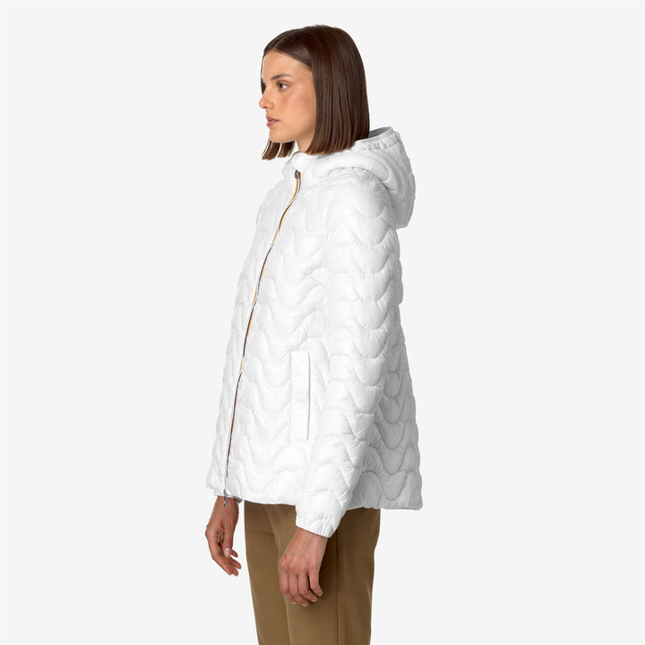 Jackets Woman MADLAINE QUILTED WARM Mid WHITE GARDENIA Detail (jpg Rgb)			