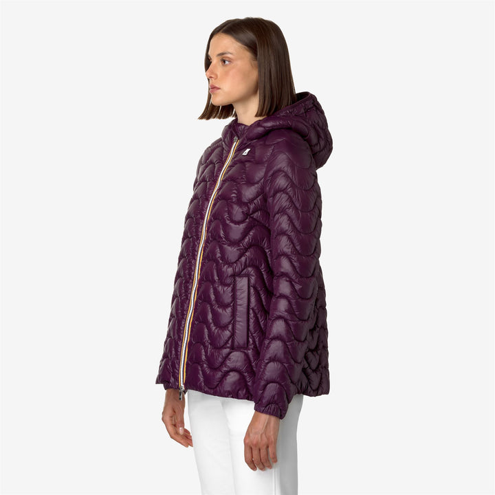 Jackets Woman MADLAINE QUILTED WARM Mid VIOLET DK PURPLE Detail (jpg Rgb)			