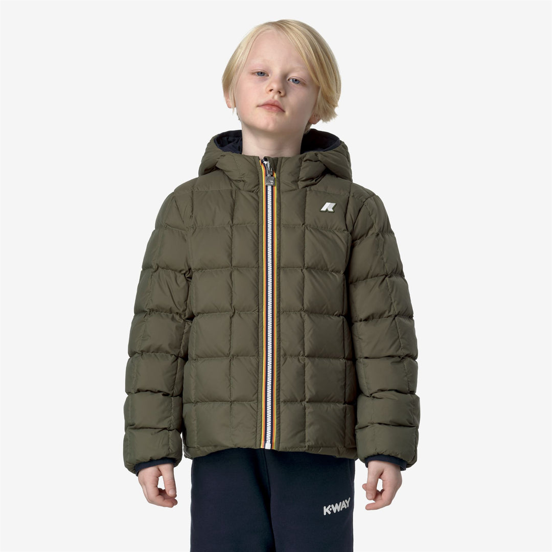 Jackets Boy P. JACK ST THERMO DOUBLE Short BLUE D-GREEN C Detail Double				