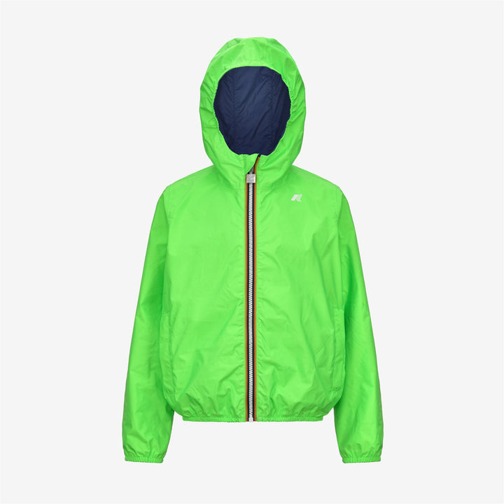 Jackets Boy P. JAKE ECO PLUS REVERSIBLE FLUO Short GREEN FLUO Photo (jpg Rgb)			