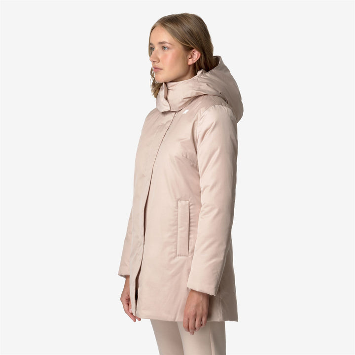 Jackets Woman KALUA SATIN THERMO Mid PINK TINT Detail (jpg Rgb)			