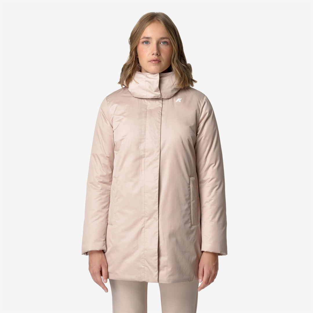 Jackets Woman KALUA SATIN THERMO Mid PINK TINT Dressed Back (jpg Rgb)		