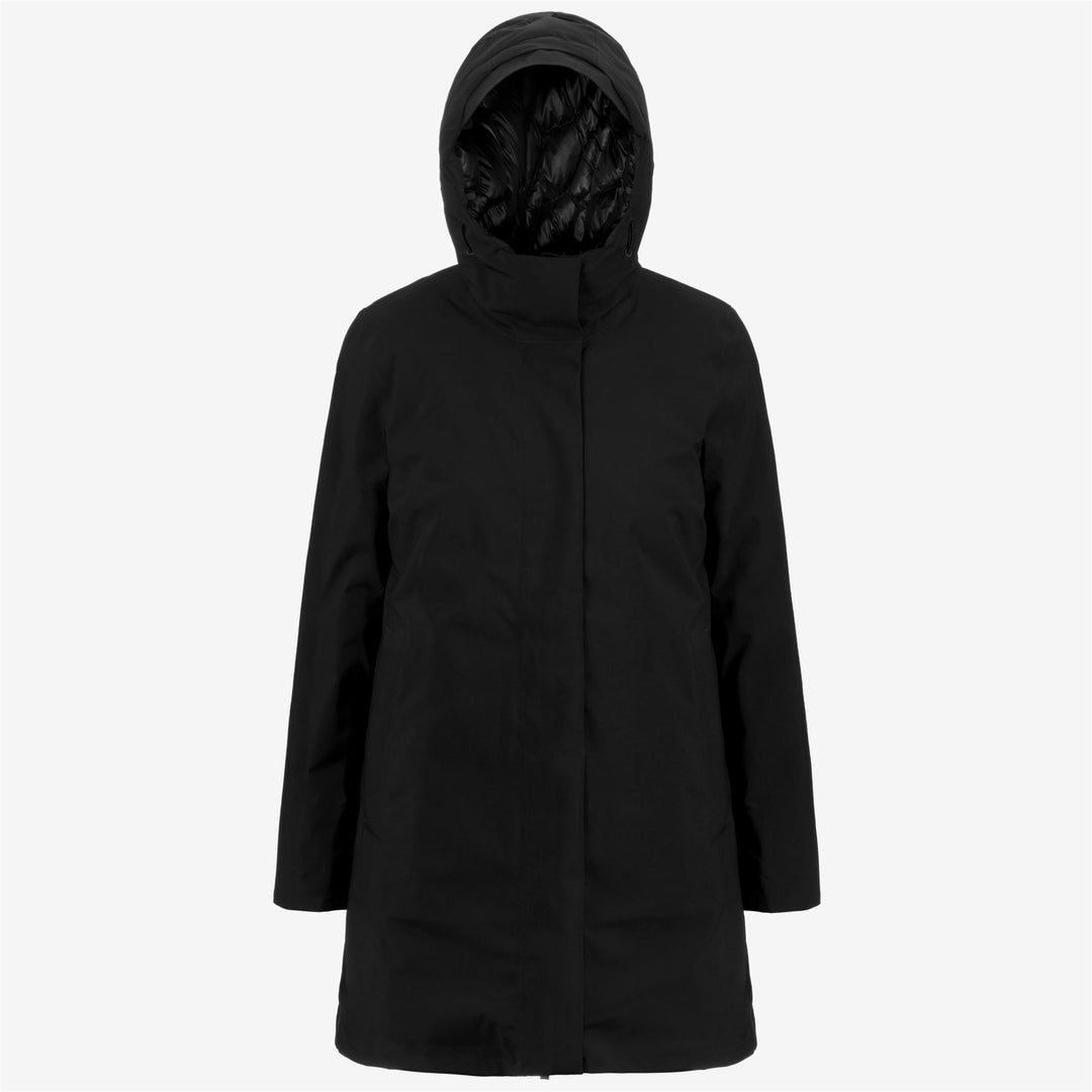 Jackets Woman MATHIEL BONDED PADDED 3/4 LENGTH BLACK PURE Photo (jpg Rgb)			