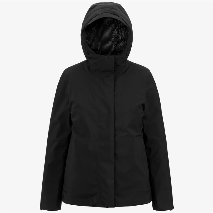 Jackets Woman DOREL BONDED PADDED Mid BLACK PURE Photo (jpg Rgb)			