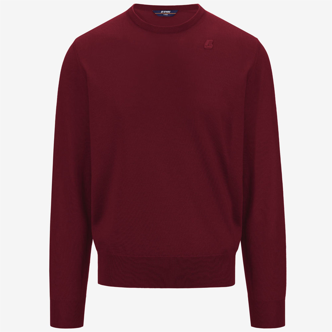 KNITWEAR Man SEBASTIEN MERINO Pull Over RED RODODENDRO Photo (jpg Rgb)			