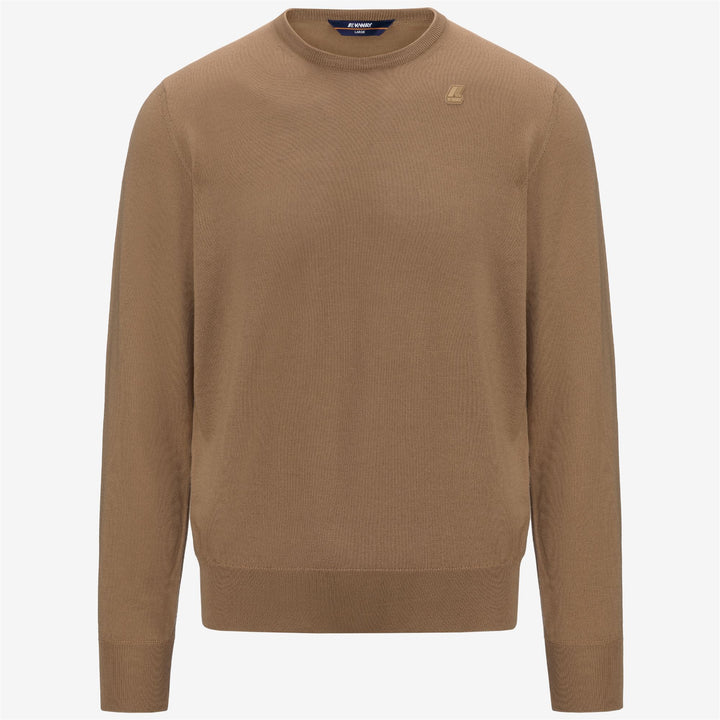 KNITWEAR Man SEBASTIEN MERINO Pull Over BROWN CARTOUCHE Photo (jpg Rgb)			