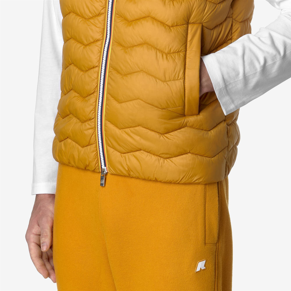 Jackets Man VALEN QUILTED WARM Vest YELLOW INCA Detail Double				