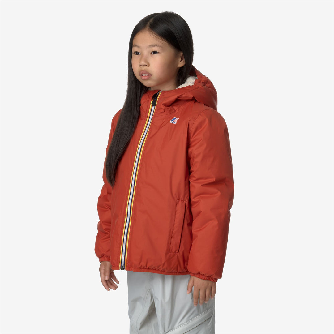 Jackets Kid unisex P. LE VRAI 3.0 CLAUDE ORSETTO Mid ECRU-RED POMPEIAN Detail (jpg Rgb)			