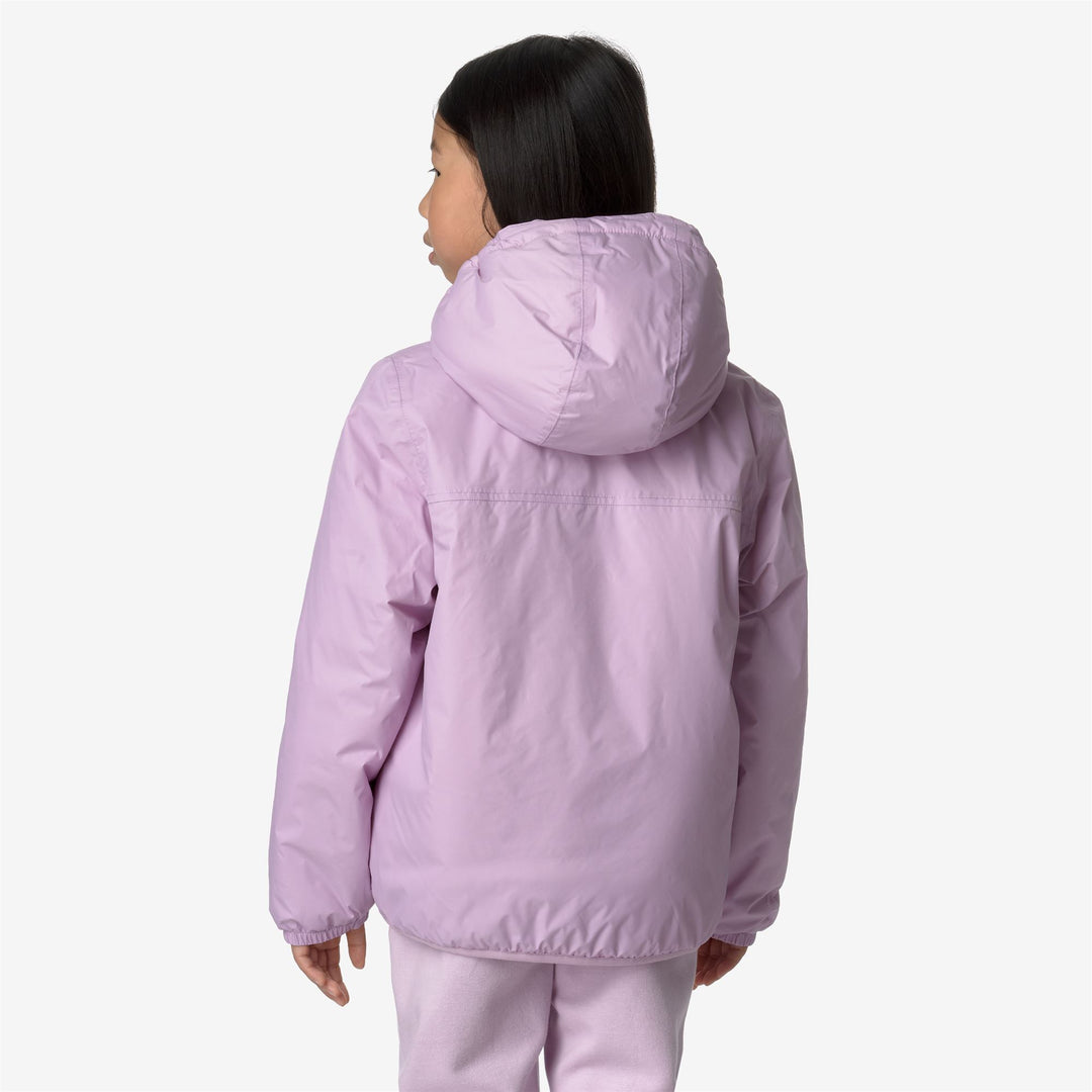 Jackets Kid unisex P. LE VRAI 3.0 CLAUDE ORSETTO Mid ECRU-VIOLET LT LILAC Dressed Front Double		