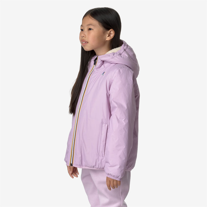 Jackets Kid unisex P. LE VRAI 3.0 CLAUDE ORSETTO Mid ECRU-VIOLET LT LILAC Detail (jpg Rgb)			