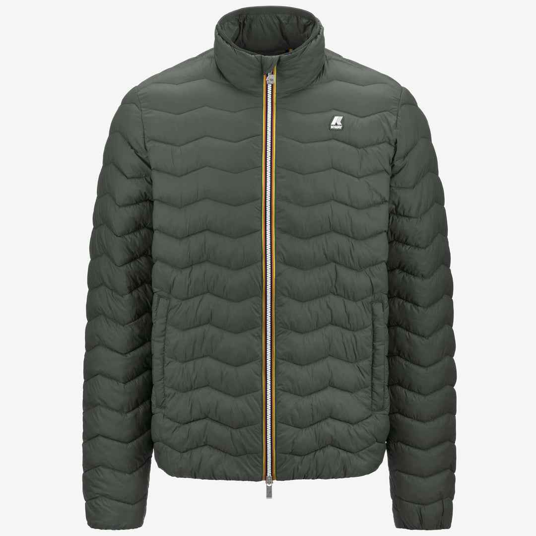 Jackets Man VALENTINE QUILTED WARM Short GREEN BLACKISH Photo (jpg Rgb)			