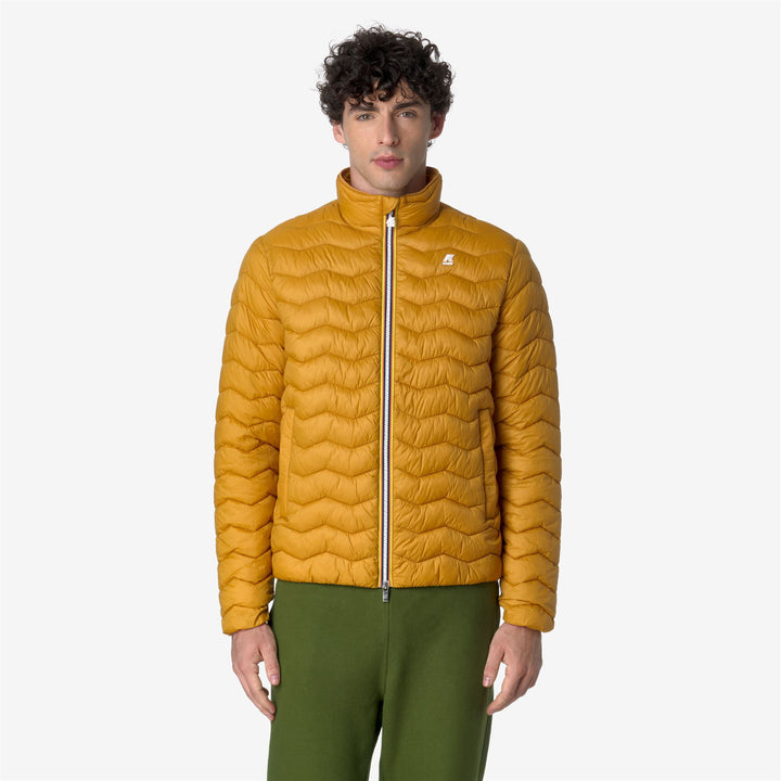 Jackets Man VALENTINE QUILTED WARM Short YELLOW INCA Dressed Back (jpg Rgb)		