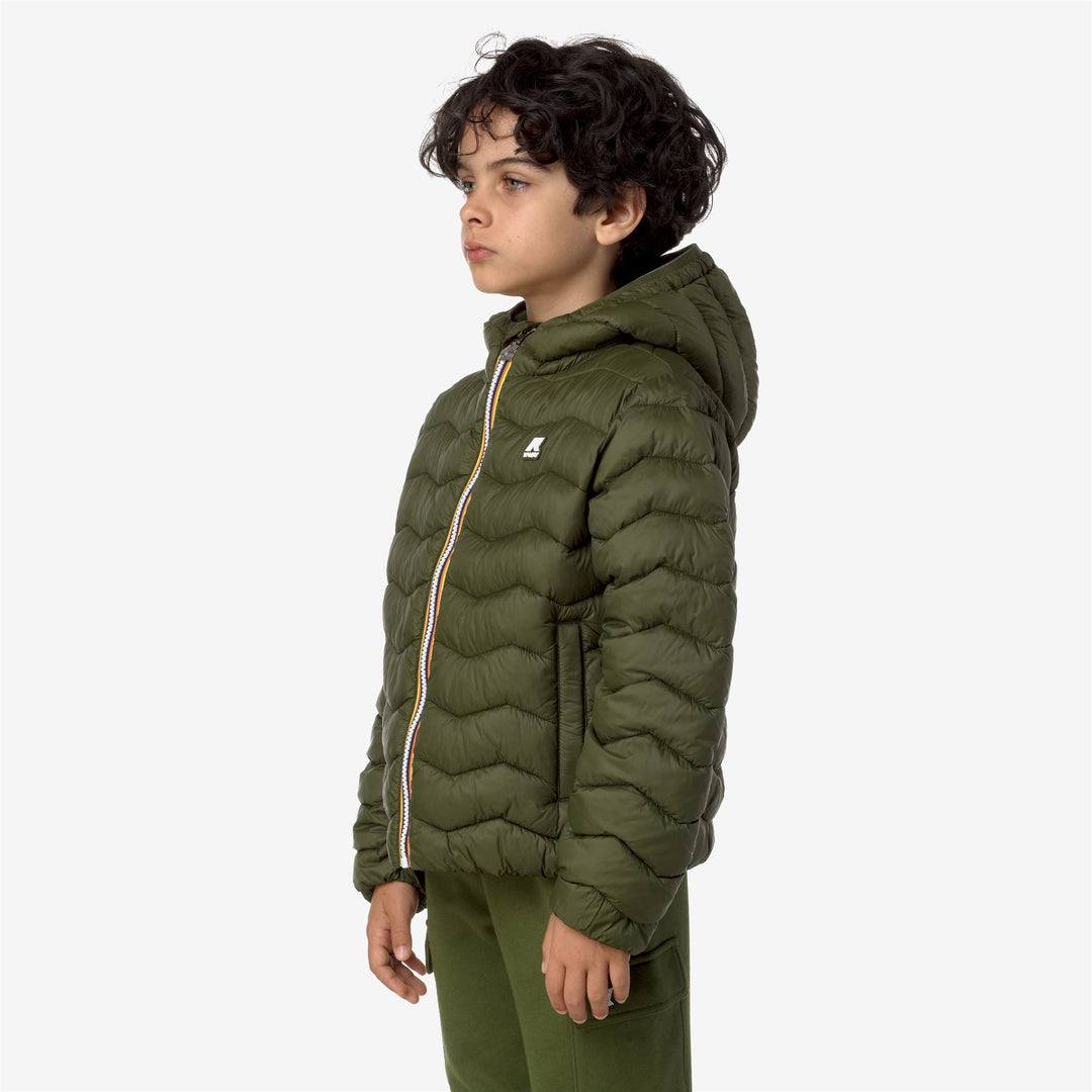 Jackets Boy P. JACK QUILTED WARM Short GREEN CYPRESS Detail (jpg Rgb)			