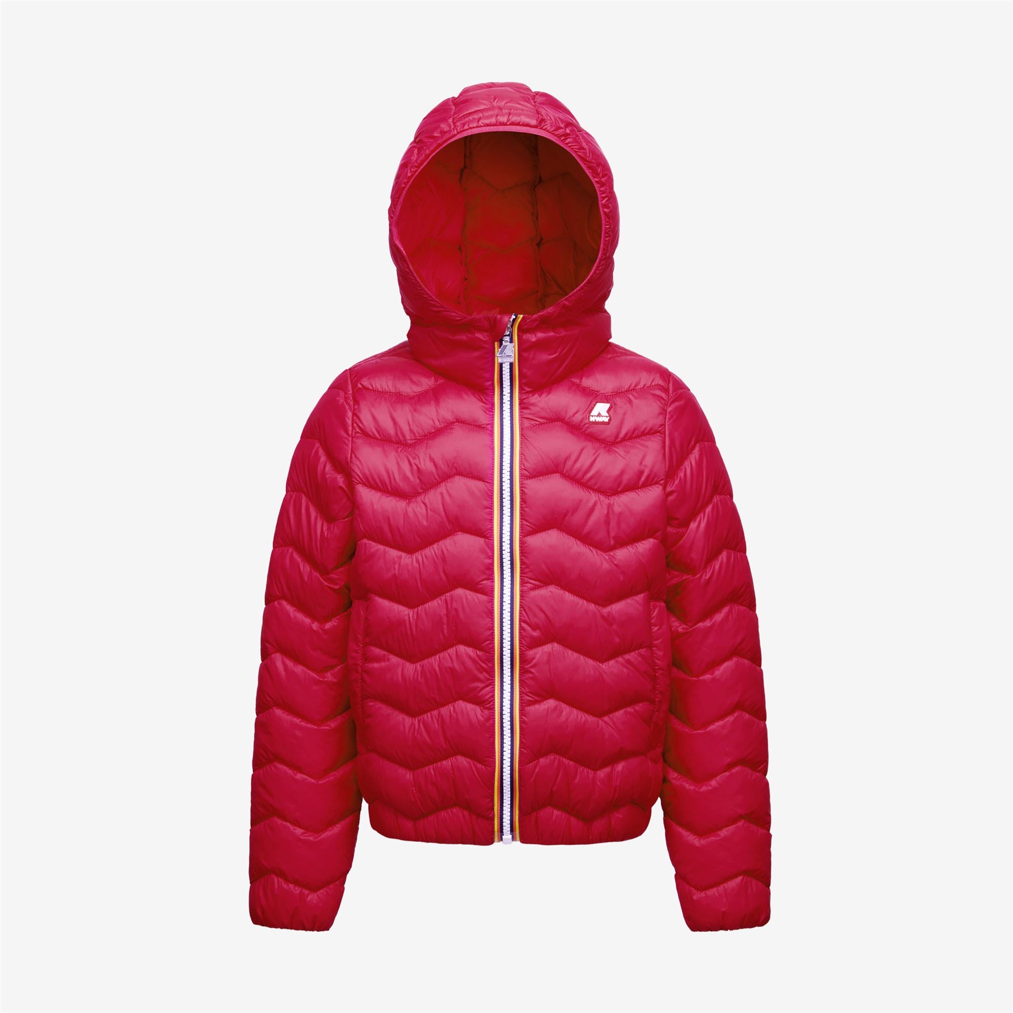 K Way Kids padded hooded jacket - Neutrals