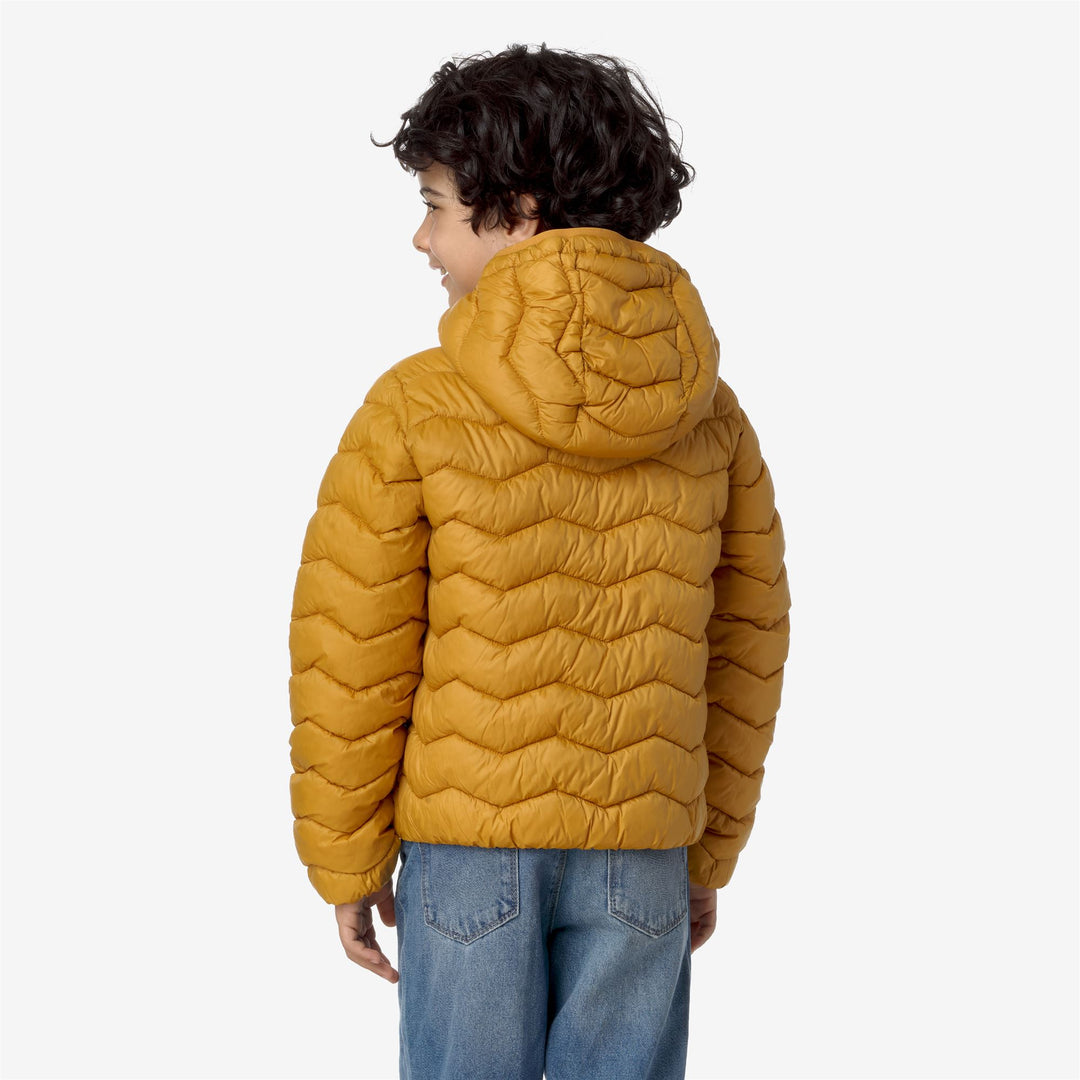 Jackets Boy P. JACK QUILTED WARM Short YELLOW INCA Dressed Front Double		