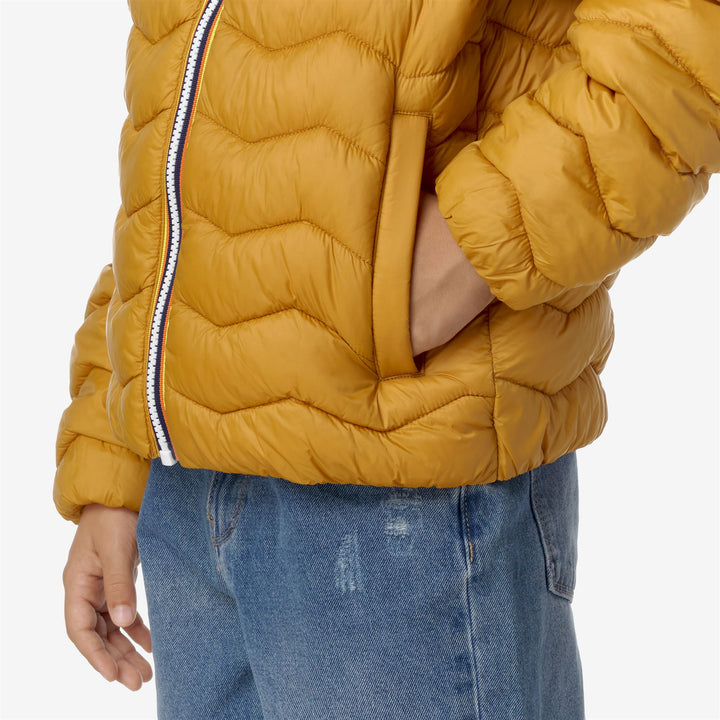 Jackets Boy P. JACK QUILTED WARM Short YELLOW INCA Detail Double				