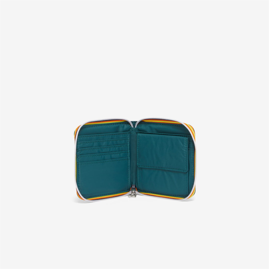 Small Accessories Unisex YERVILLE Wallet GREEN PETROL Dressed Side (jpg Rgb)		