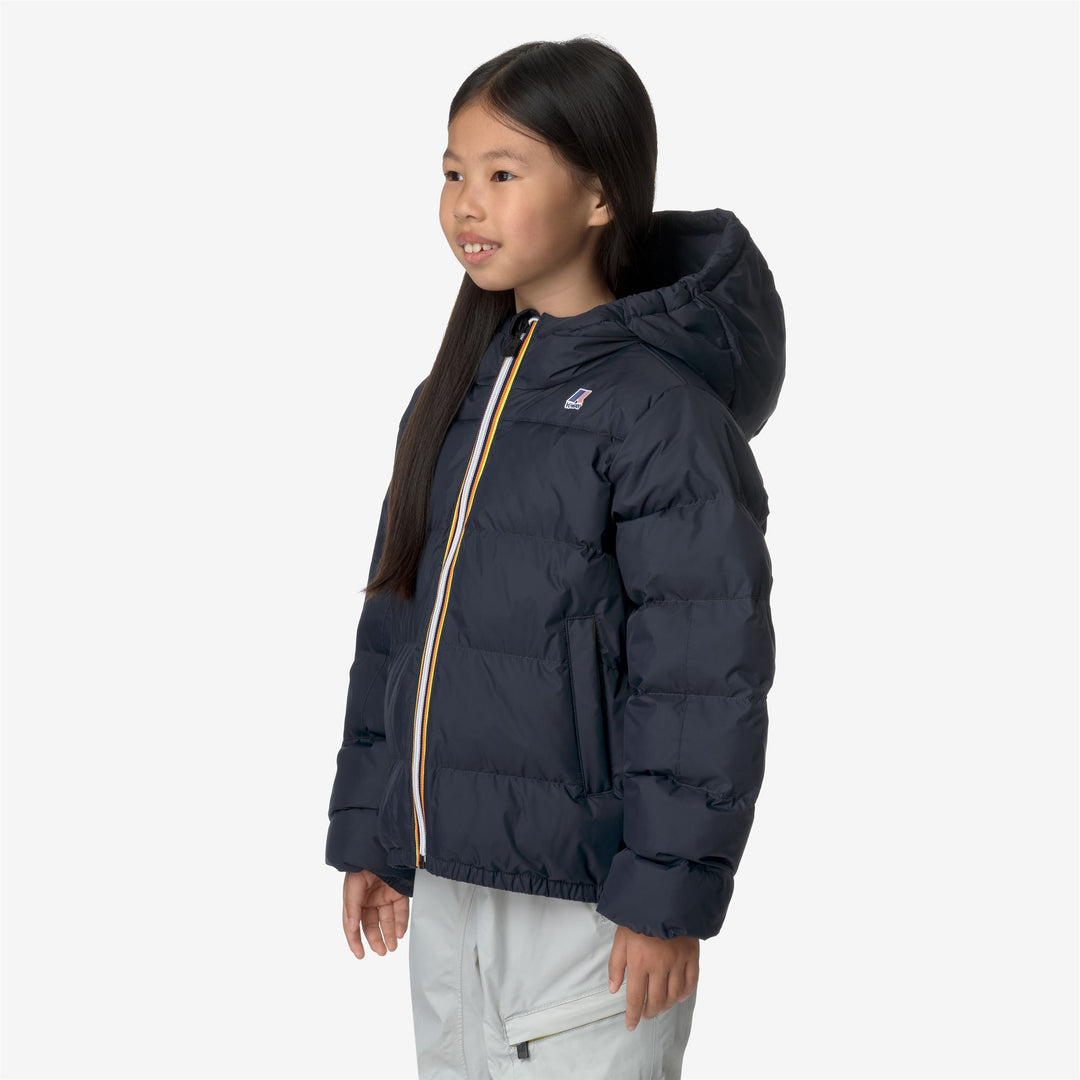 Jackets Kid unisex P. LE VRAI 3.0 CLAUDE HEAVY WARM Mid BLUE DEPTH Detail (jpg Rgb)			