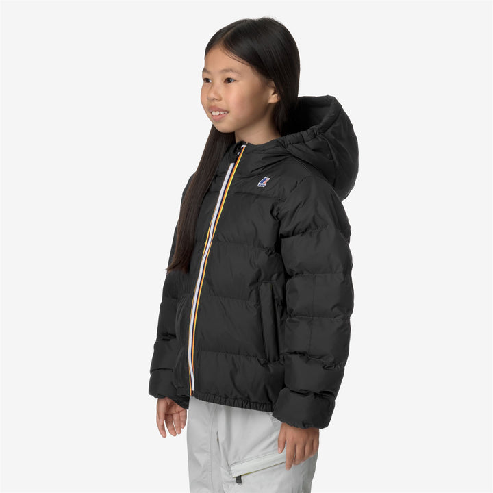 Jackets Kid unisex P. LE VRAI 3.0 CLAUDE HEAVY WARM Mid BLACK PURE Detail (jpg Rgb)			