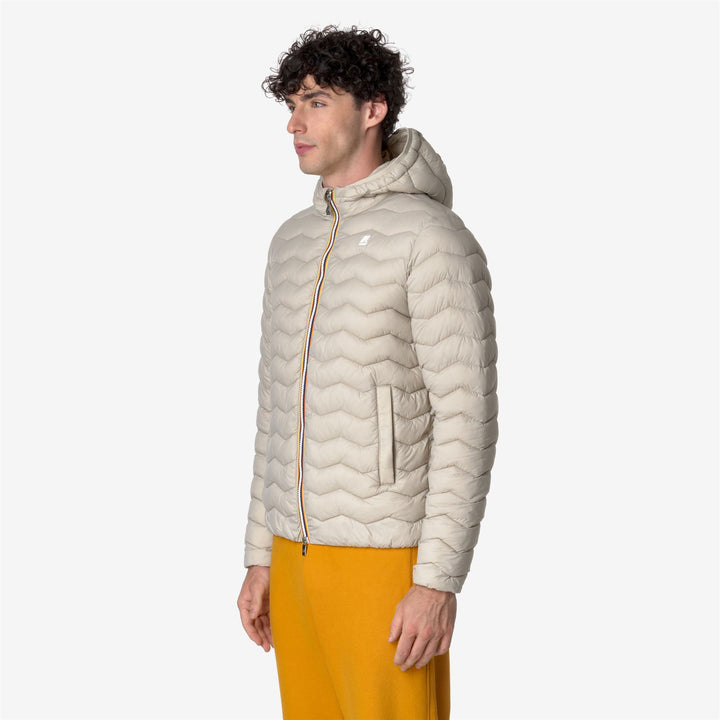 Jackets Man JACK QUILTED WARM Short BEIGE GREY Detail (jpg Rgb)			