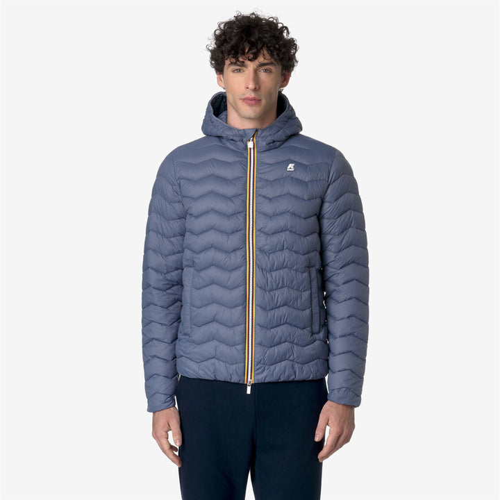 Jackets Man JACK QUILTED WARM Short GREY BLUE AVIO Dressed Back (jpg Rgb)		