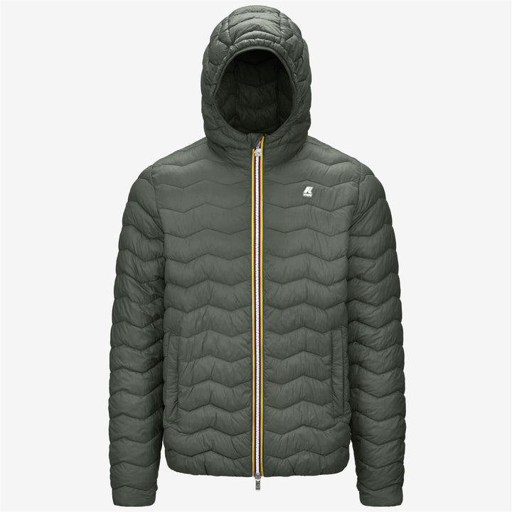 Jackets Man JACK QUILTED WARM Short GREEN BLACKISH Photo (jpg Rgb)			