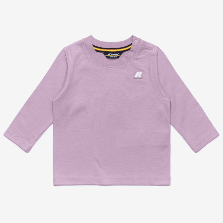 T-ShirtsTop Kid unisex E. ELMETTE PEACH T-Shirt VIOLET LT LILAC Photo (jpg Rgb)			