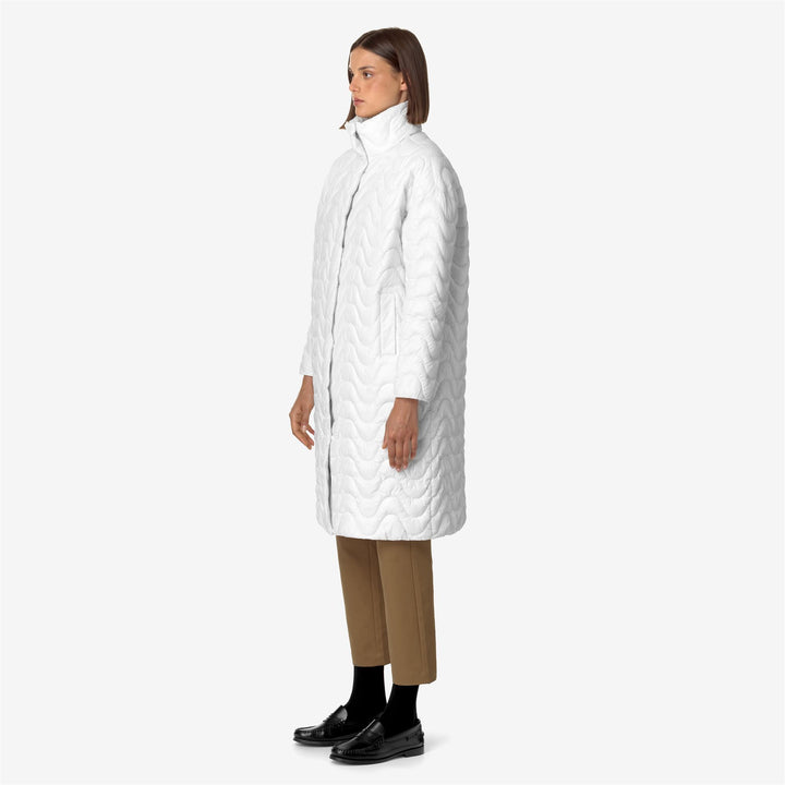 Jackets Woman SONJA QUILTED WARM Long WHITE GARDENIA Detail (jpg Rgb)			