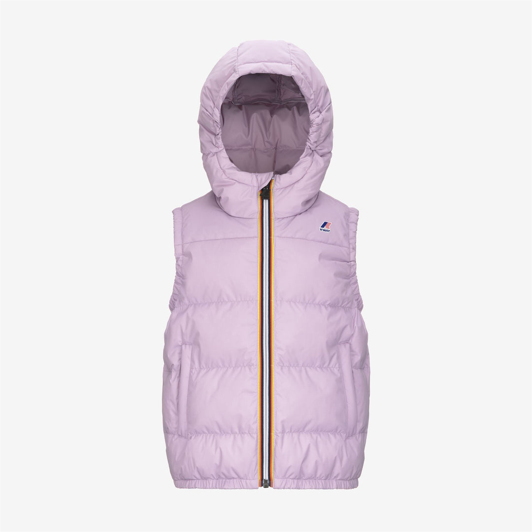 Jackets Kid unisex P. LE VRAI 3.0 ORLAN HEAVY WARM Vest VIOLET LT LILAC Photo (jpg Rgb)			