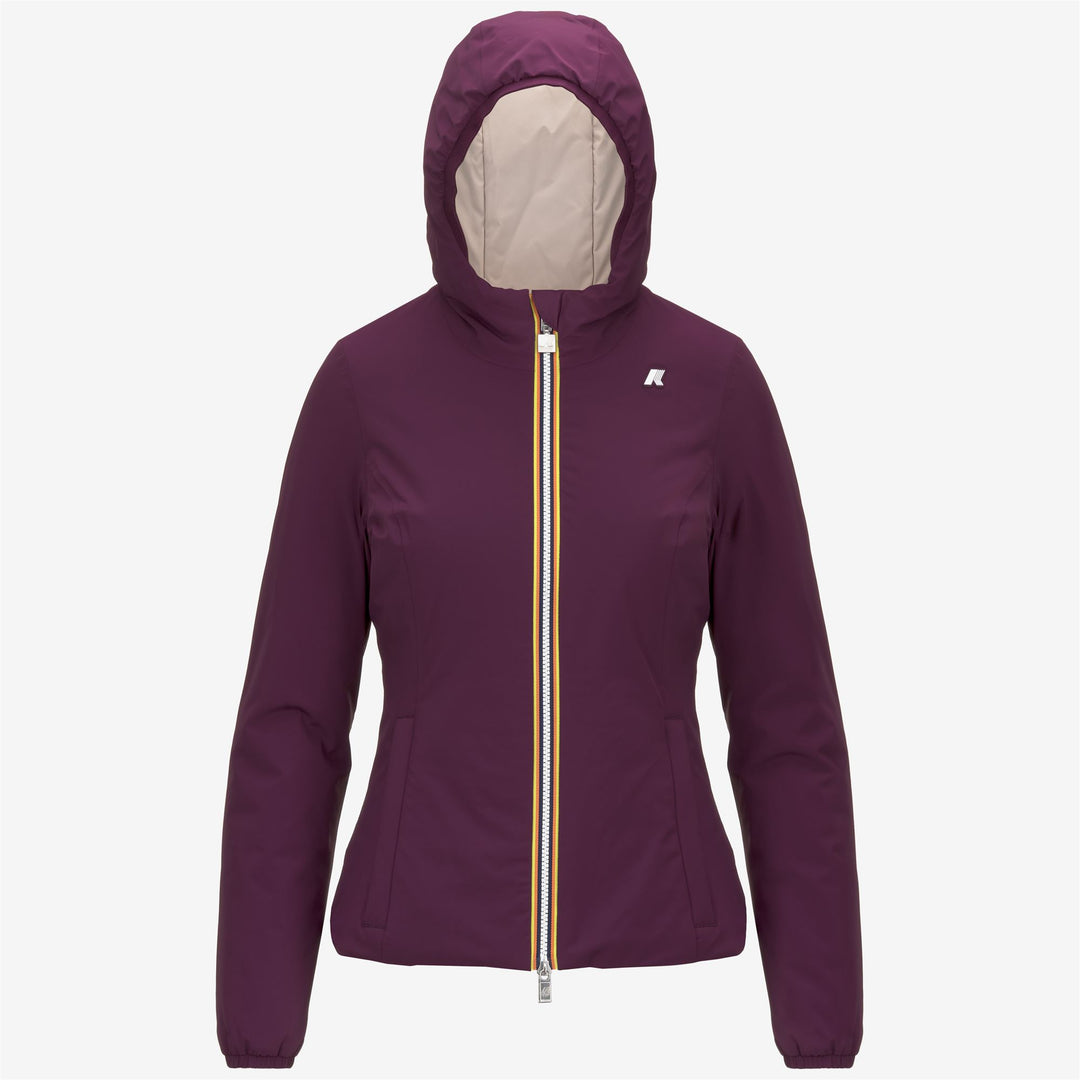 Jackets Woman LILY ST WARM REVERSIBLE Short VIOLET DK-BEIGE G Photo (jpg Rgb)			