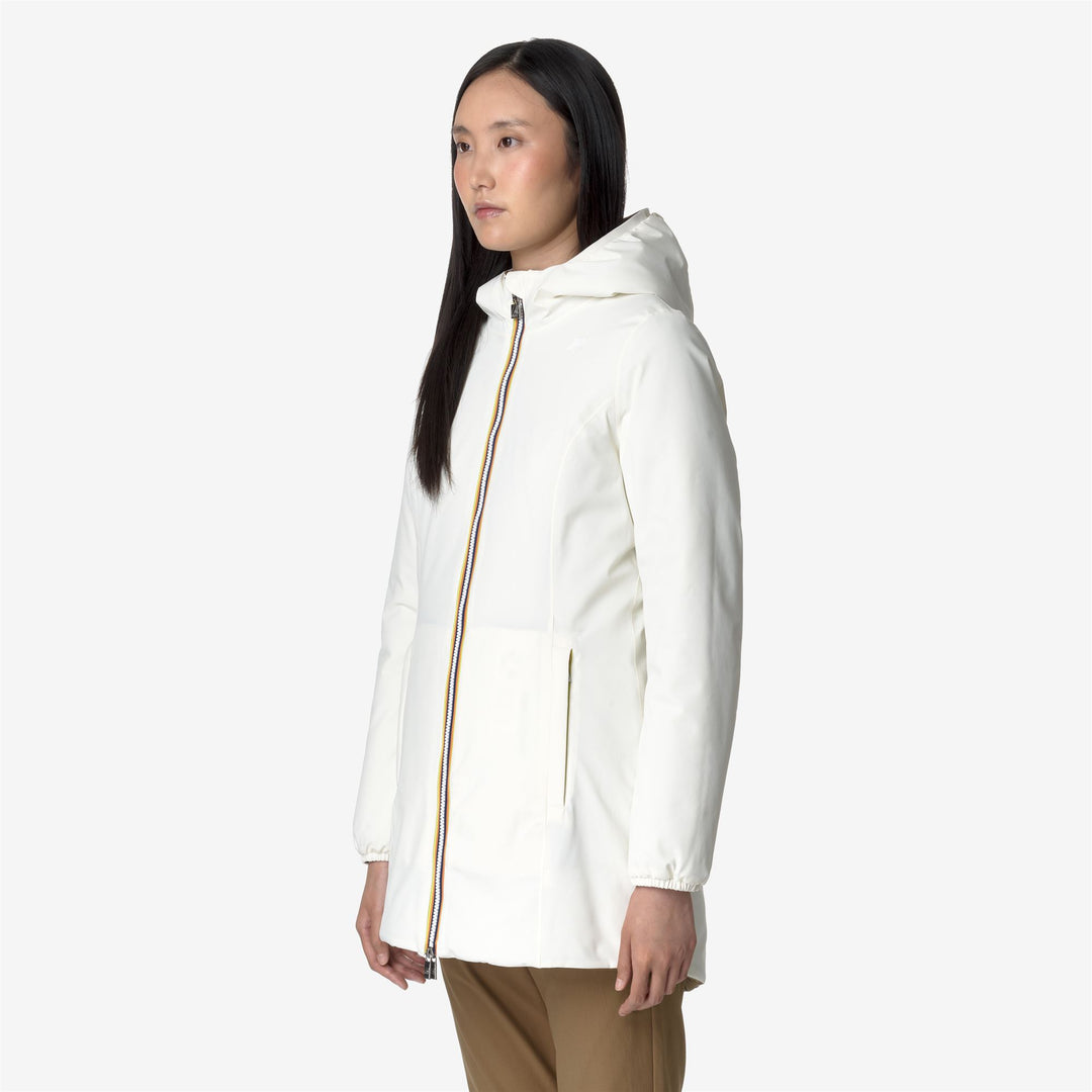 Jackets Woman DENISE ST WARM DOUBLE Mid WHITE G-BROWN C Detail (jpg Rgb)			