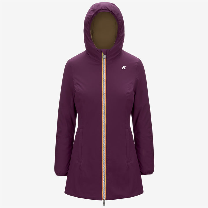 Jackets Woman DENISE ST WARM REVERSIBLE Mid VIOLET DK-BROWN C Photo (jpg Rgb)			