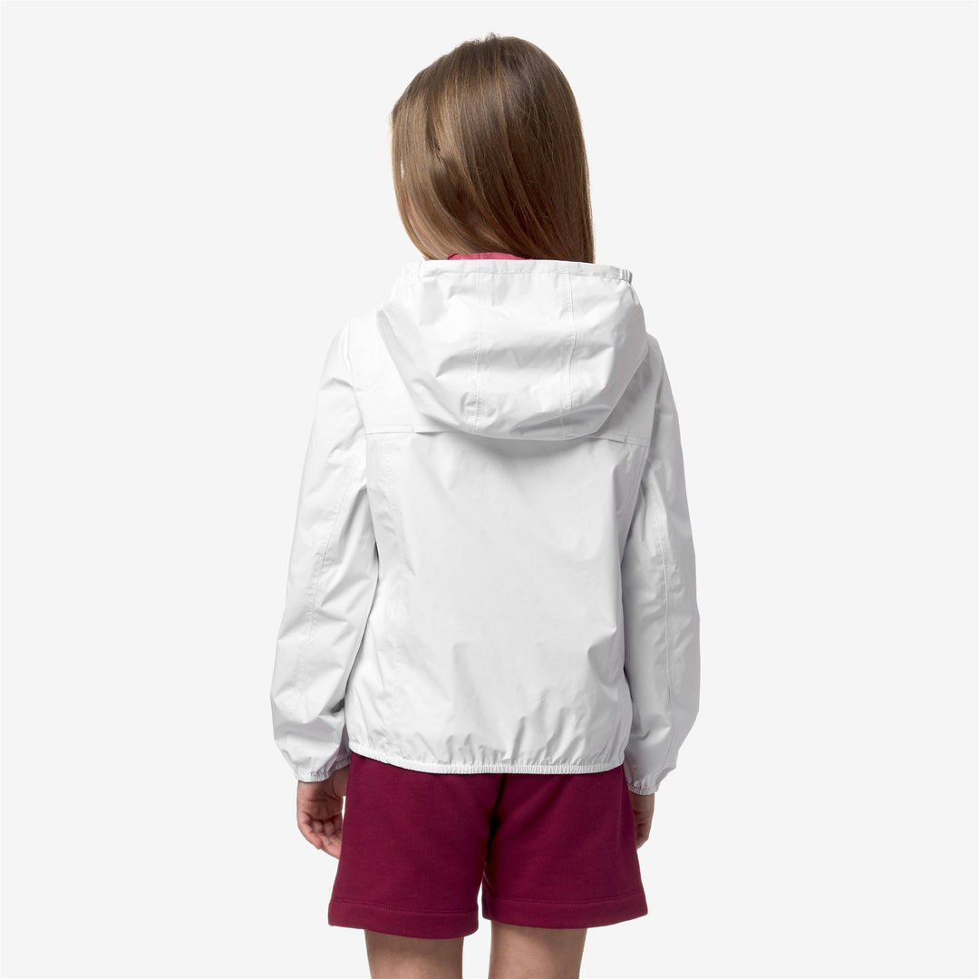 Jackets Girl P. LILY PLUS.2 DOUBLE Short WHITE - DK PINK Dressed Front Double		