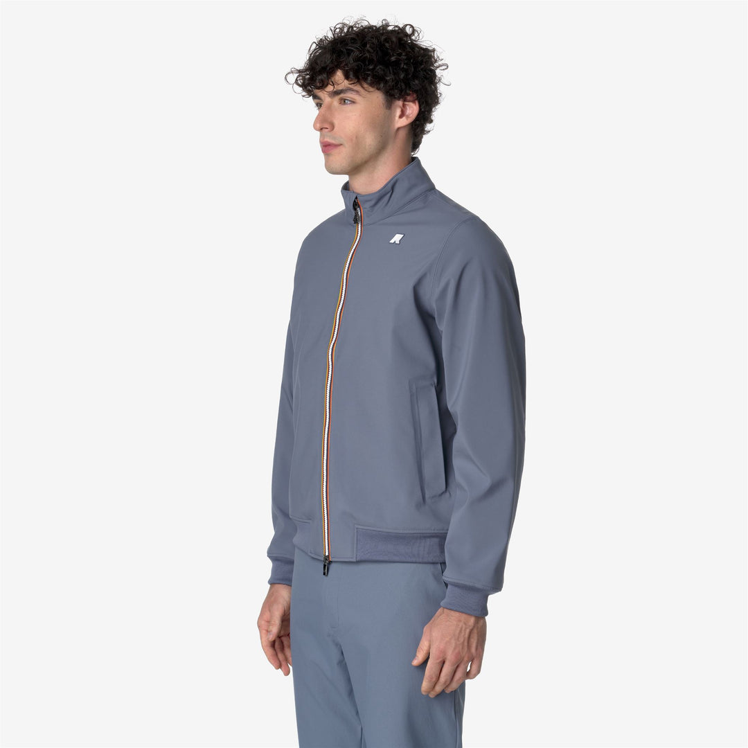 Jackets Man ARSENE BONDED Short GREY BLUE A-BLUE D Detail (jpg Rgb)			