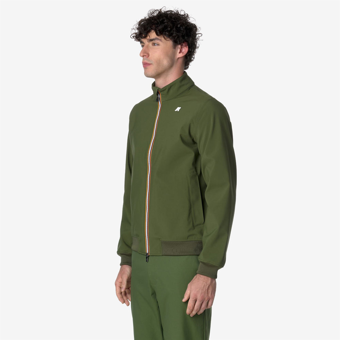 Jackets Man ARSENE BONDED Short GREEN C-BLUE D Detail (jpg Rgb)			