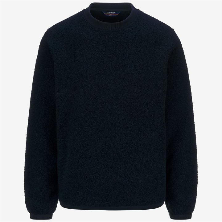 Fleece Man EROUND WOOL FLEECE Pull Over BLUE DEPTH Photo (jpg Rgb)			