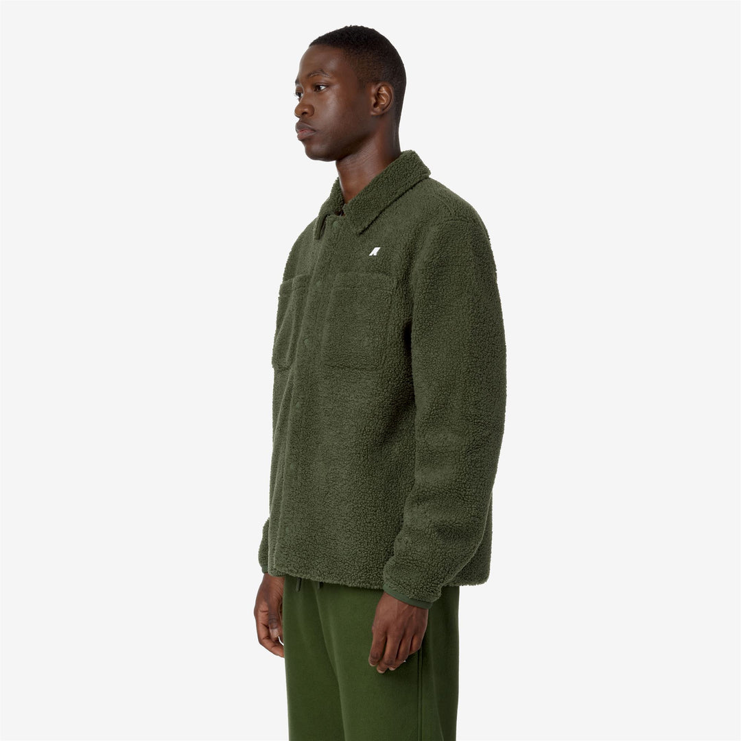 Fleece Man CAMERON SHERPA POLAR Jacket GREEN C-GREEN C Detail (jpg Rgb)			