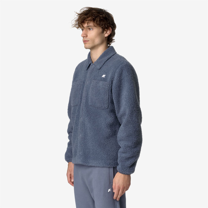 Fleece Man CAMERON SHERPA POLAR Jacket GREY BLUE A-GREY BLUE A Detail (jpg Rgb)			