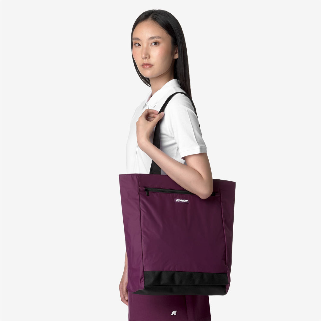 Bags Unisex ELLIANT Shopping Bag VIOLET DK PURPLE Detail (jpg Rgb)			