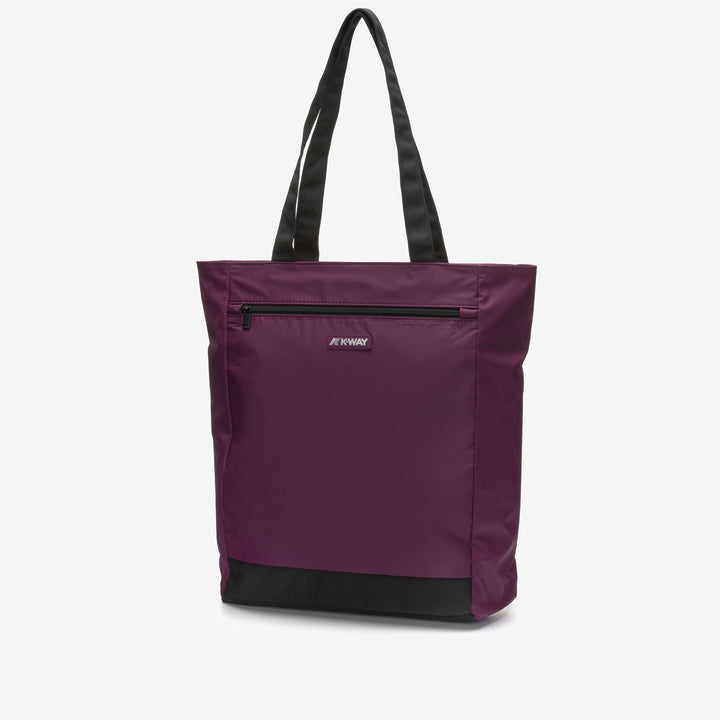 Bags Unisex ELLIANT Shopping Bag VIOLET DK PURPLE Dressed Front (jpg Rgb)	