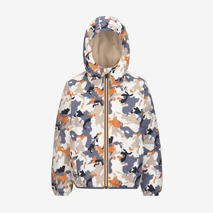 Jackets Kid unisex P. LE VRAI 3.0 CLAUDE ORSETTO GRAPHIC Mid ECRU - CAMO BOY AVIO Photo (jpg Rgb)			