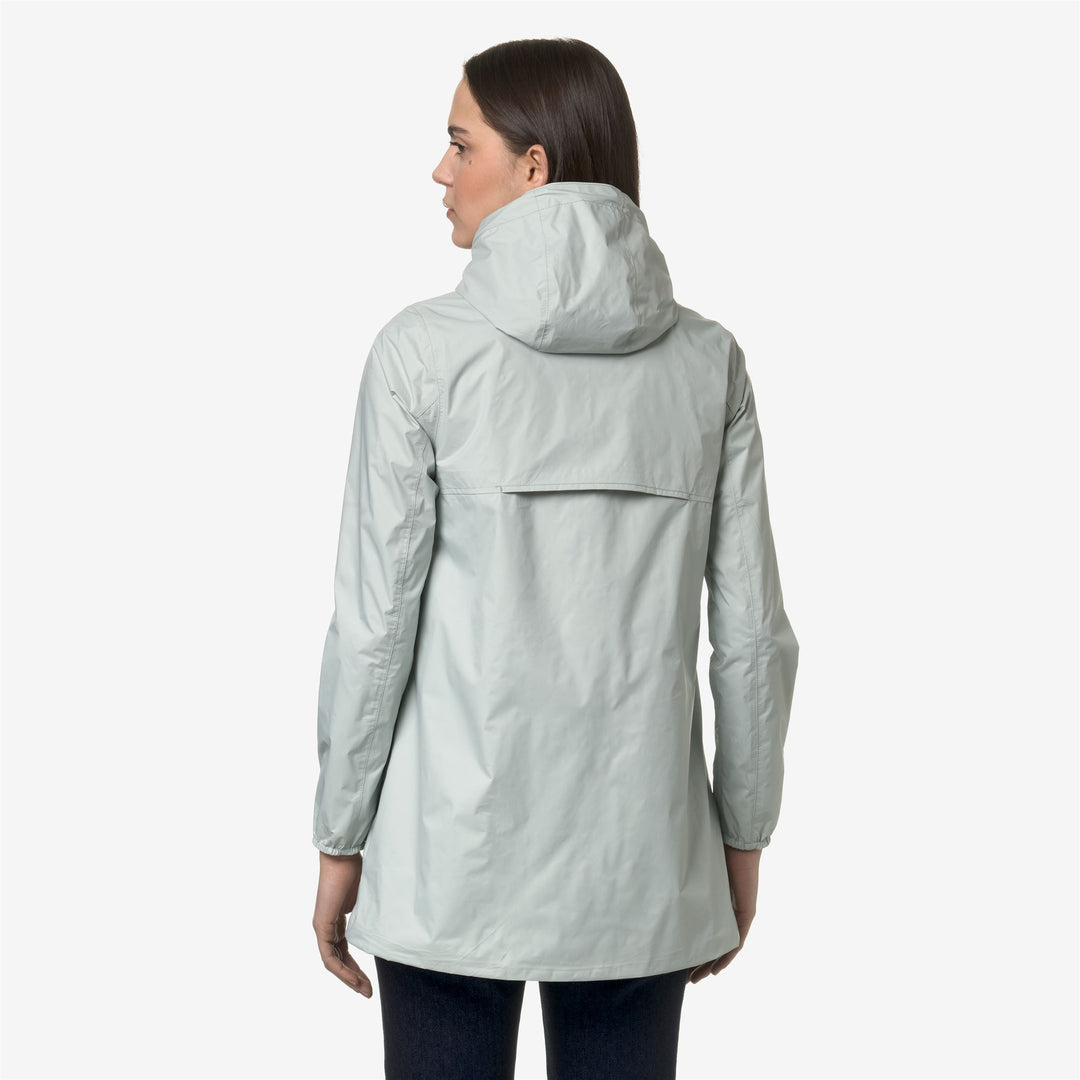 Jackets Woman SOPHIE PLUS.2 REVERSIBLE Mid GREY S-BLUE D Dressed Front Double		