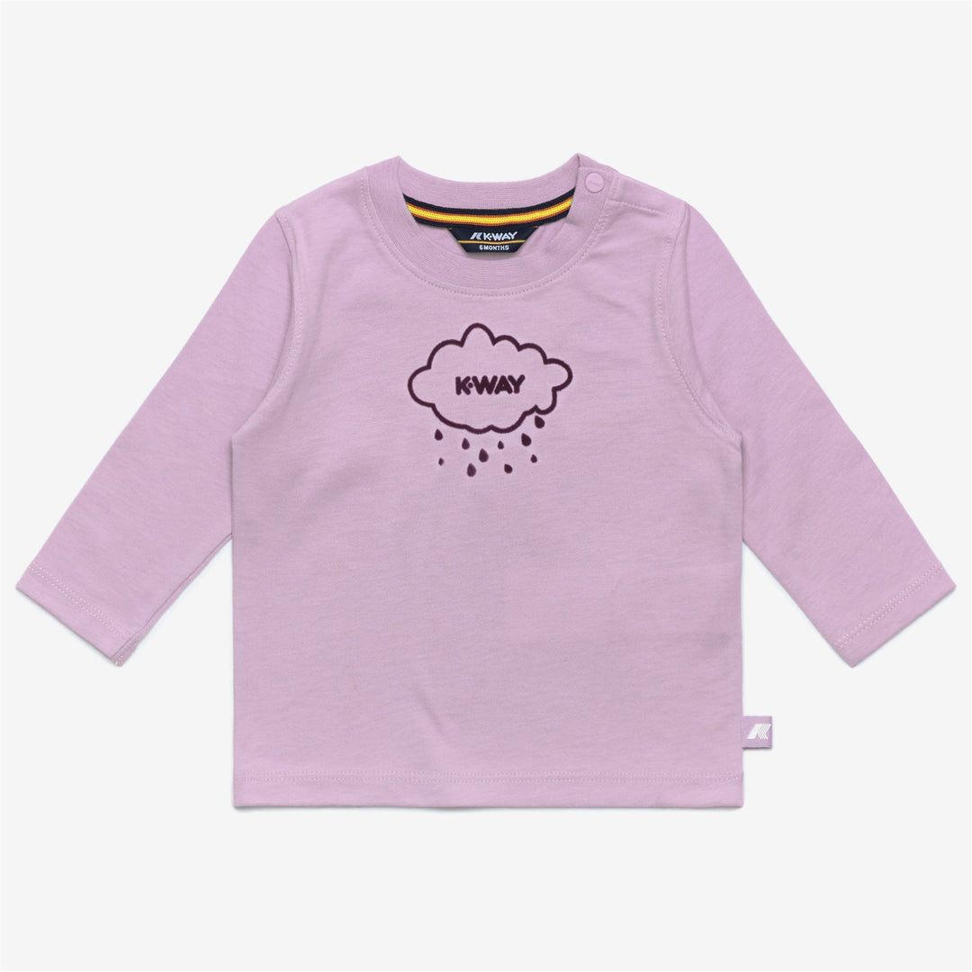 T-ShirtsTop Kid unisex E. ELMETTE CLOUDY T-Shirt VIOLET LT LILAC Photo (jpg Rgb)			