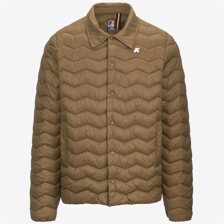 Jackets Man BRUNO QUILTED WARM Short BROWN CORDA Photo (jpg Rgb)			