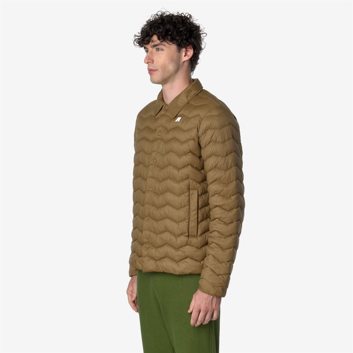 Jackets Man BRUNO QUILTED WARM Short BROWN CORDA Detail (jpg Rgb)			