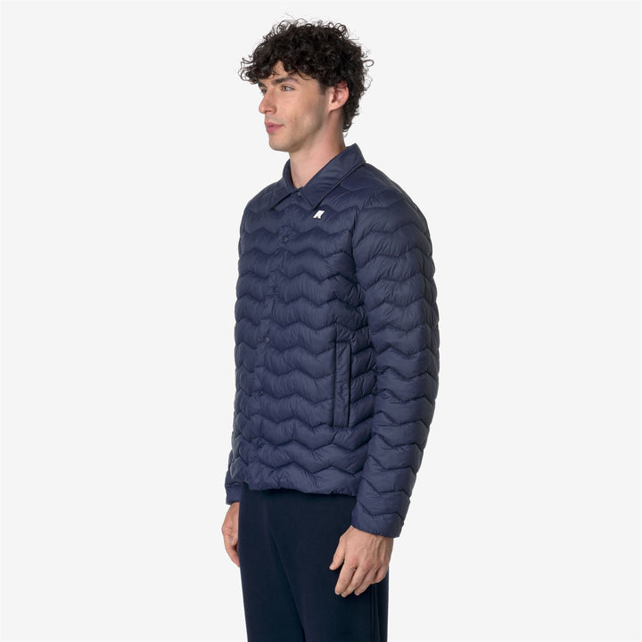 Jackets Man BRUNO QUILTED WARM Short BLUE DEPTH Detail (jpg Rgb)			