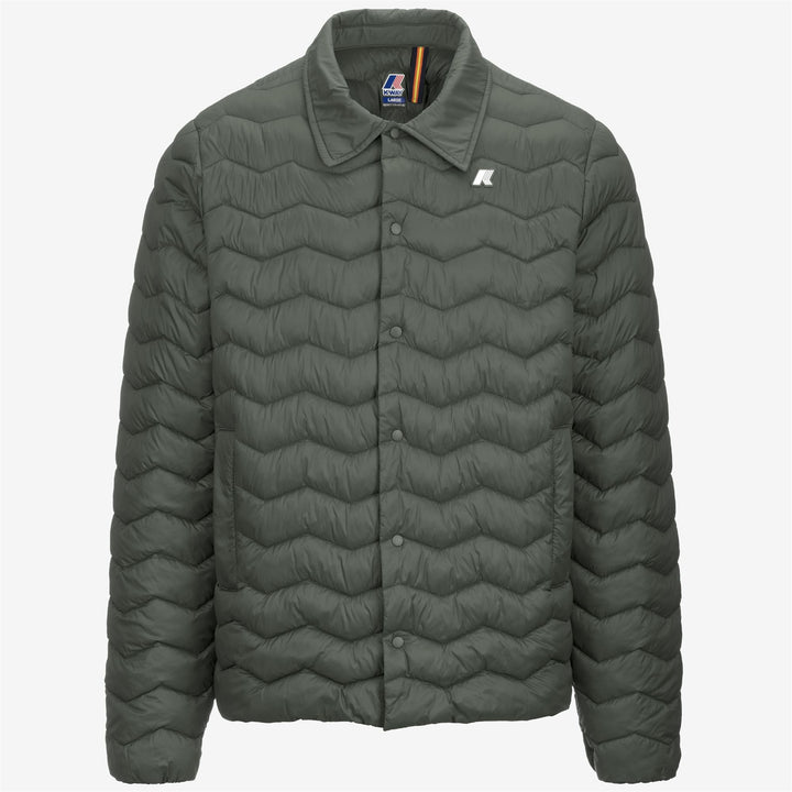 Jackets Man BRUNO QUILTED WARM Short GREEN BLACKISH Photo (jpg Rgb)			