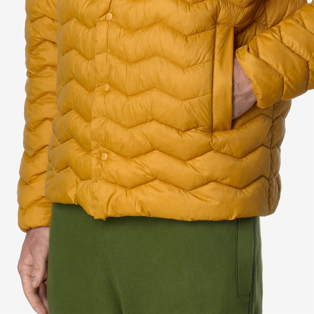 Jackets Man BRUNO QUILTED WARM Short YELLOW INCA Detail Double				