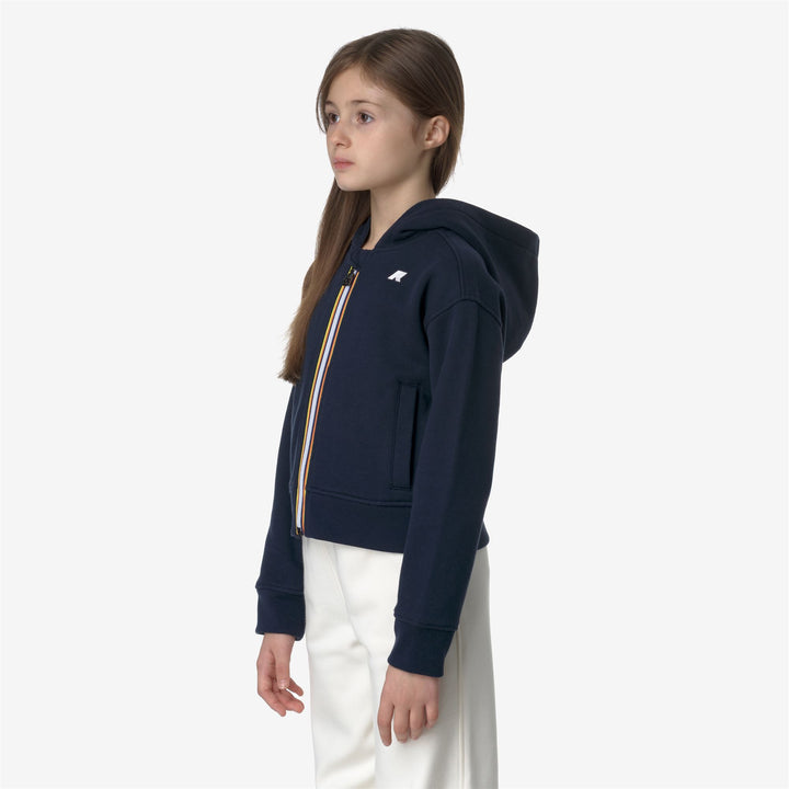 Fleece Girl P. CARMY Jacket BLUE DEPTH Detail (jpg Rgb)			