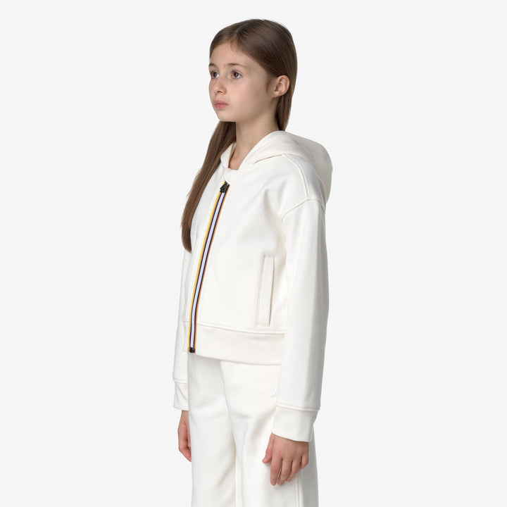 Fleece Girl P. CARMY Jacket WHITE GARDENIA Detail (jpg Rgb)			